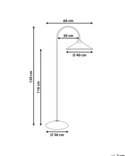 Lampa podłogowa SAVEGRE Metal Srebrny
