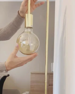 Lampa podłogowa SAVENA Metal Miedziany
