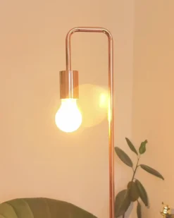 Lampa podłogowa SAVENA Metal Miedziany