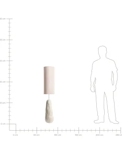 Lampa podłogowa SELB Ceramika Jasnobeżowy
