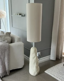 Lampa podłogowa SELB Ceramika Jasnobeżowy