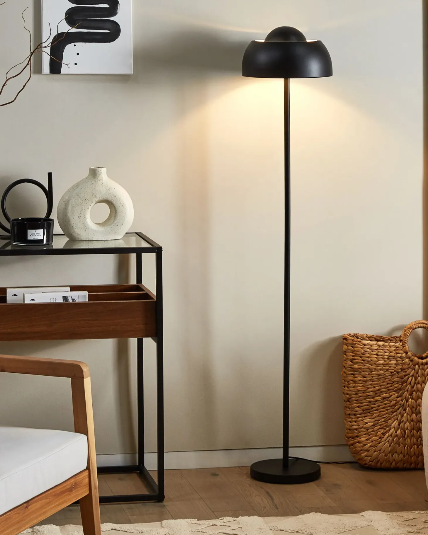 Lampa podłogowa SENETTE Metal Czarny