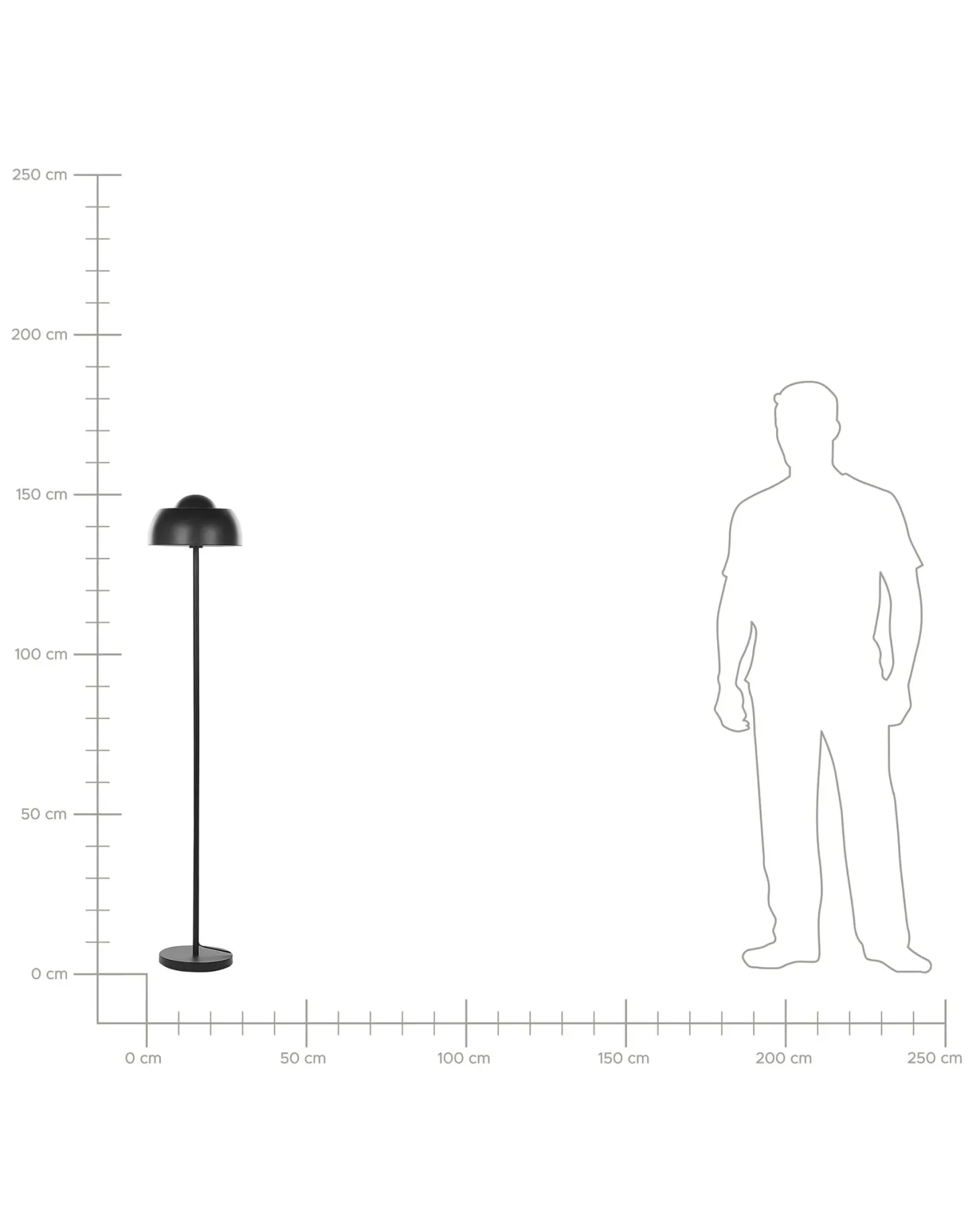 Lampa podłogowa SENETTE Metal Czarny