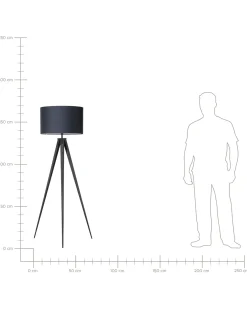 Lampa podłogowa STILETTO Metal Czarny