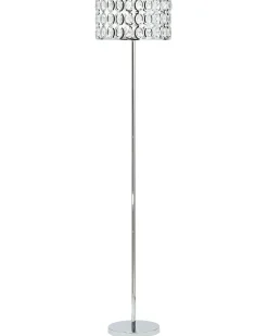 Lampa podłogowa TENNA Kryształ Srebrny