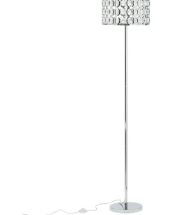 Lampa podłogowa TENNA Kryształ Srebrny