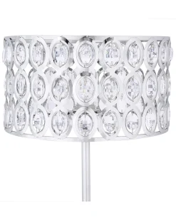 Lampa podłogowa TENNA Kryształ Srebrny