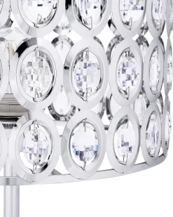 Lampa podłogowa TENNA Kryształ Srebrny