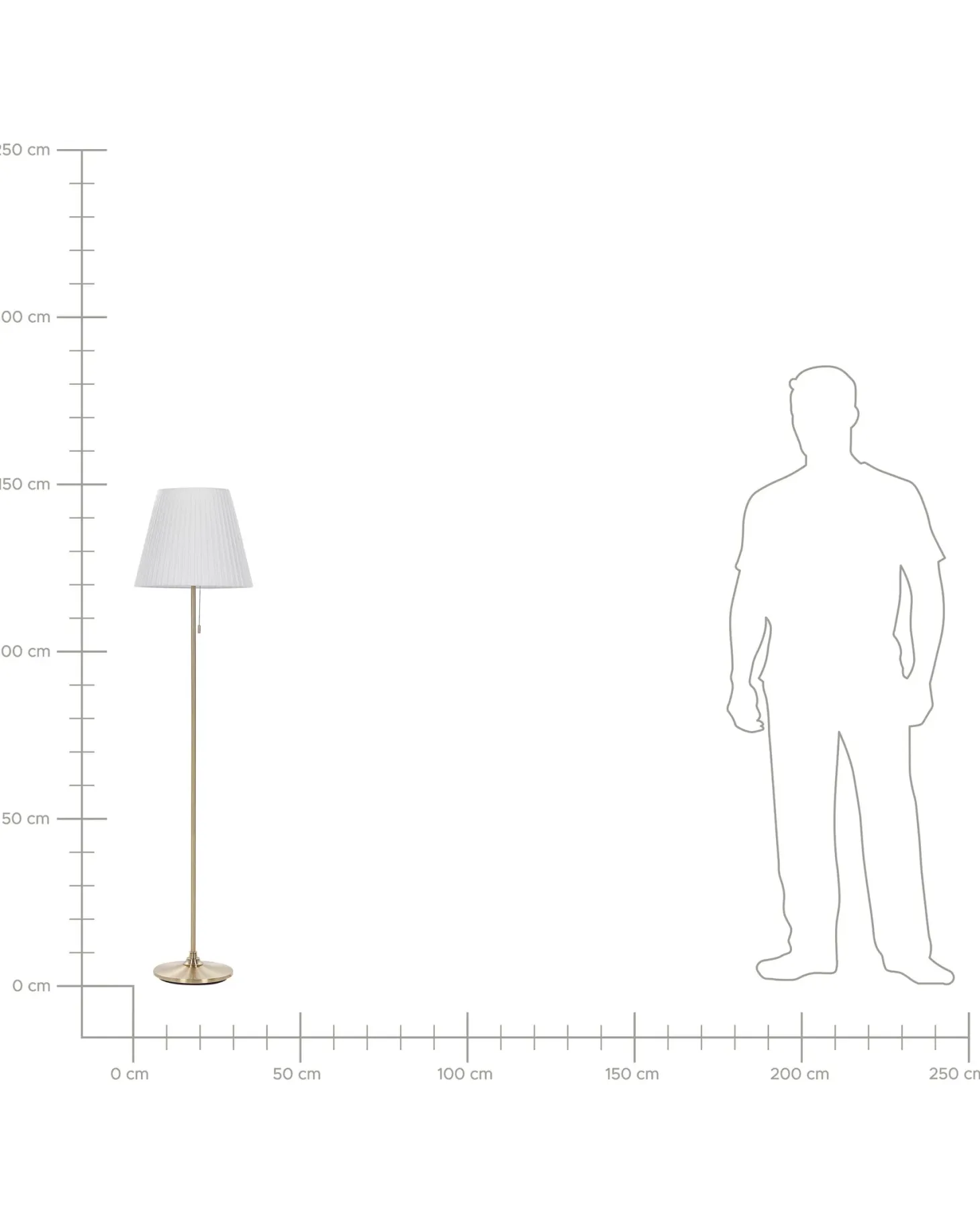Lampa podłogowa TORYSA Metal Mosiężny