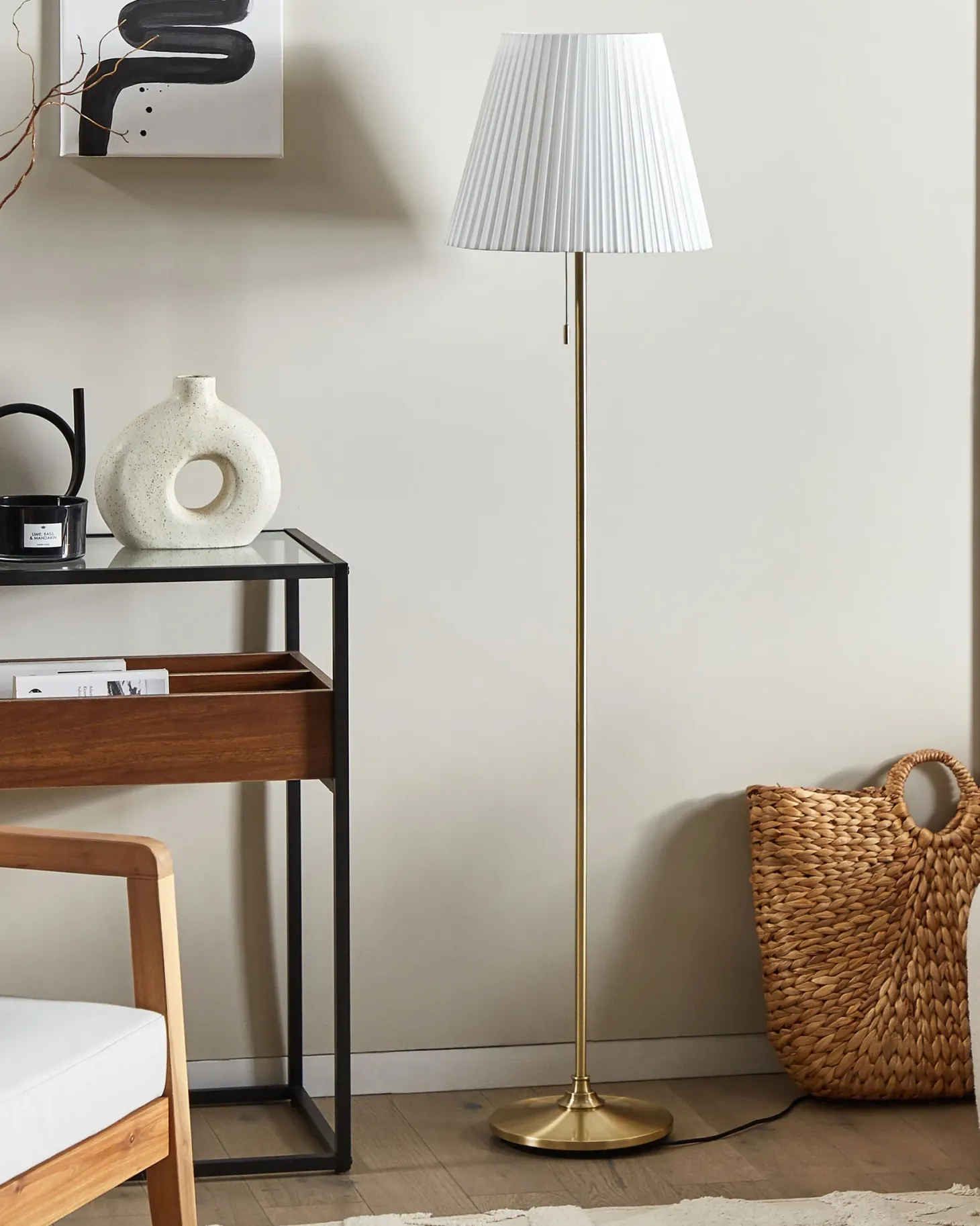 Lampa podłogowa TORYSA Metal Mosiężny
