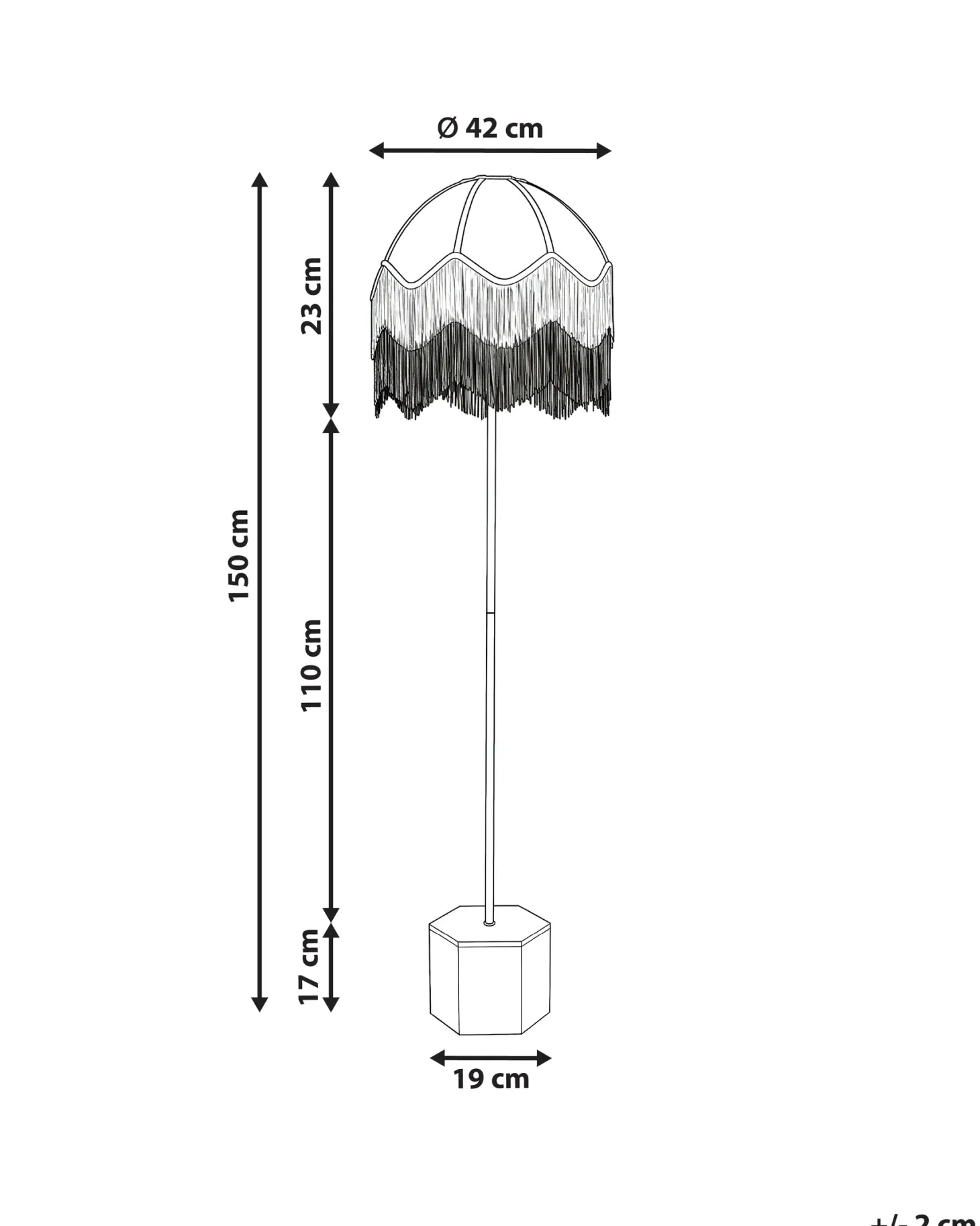 Lampa podłogowa UMGUZA Metal Złoty