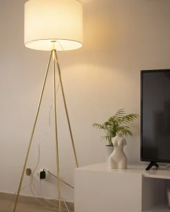 Lampa podłogowa VISTULA Metal Złoty