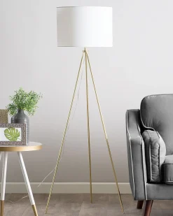 Lampa podłogowa VISTULA Metal Złoty
