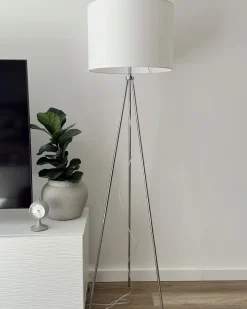 Lampa podłogowa VISTULA Metal Srebrny