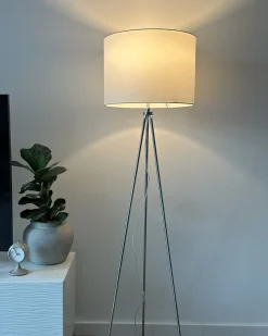 Lampa podłogowa VISTULA Metal Srebrny