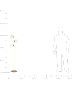 Lampa podłogowa WADI Metal Złoty