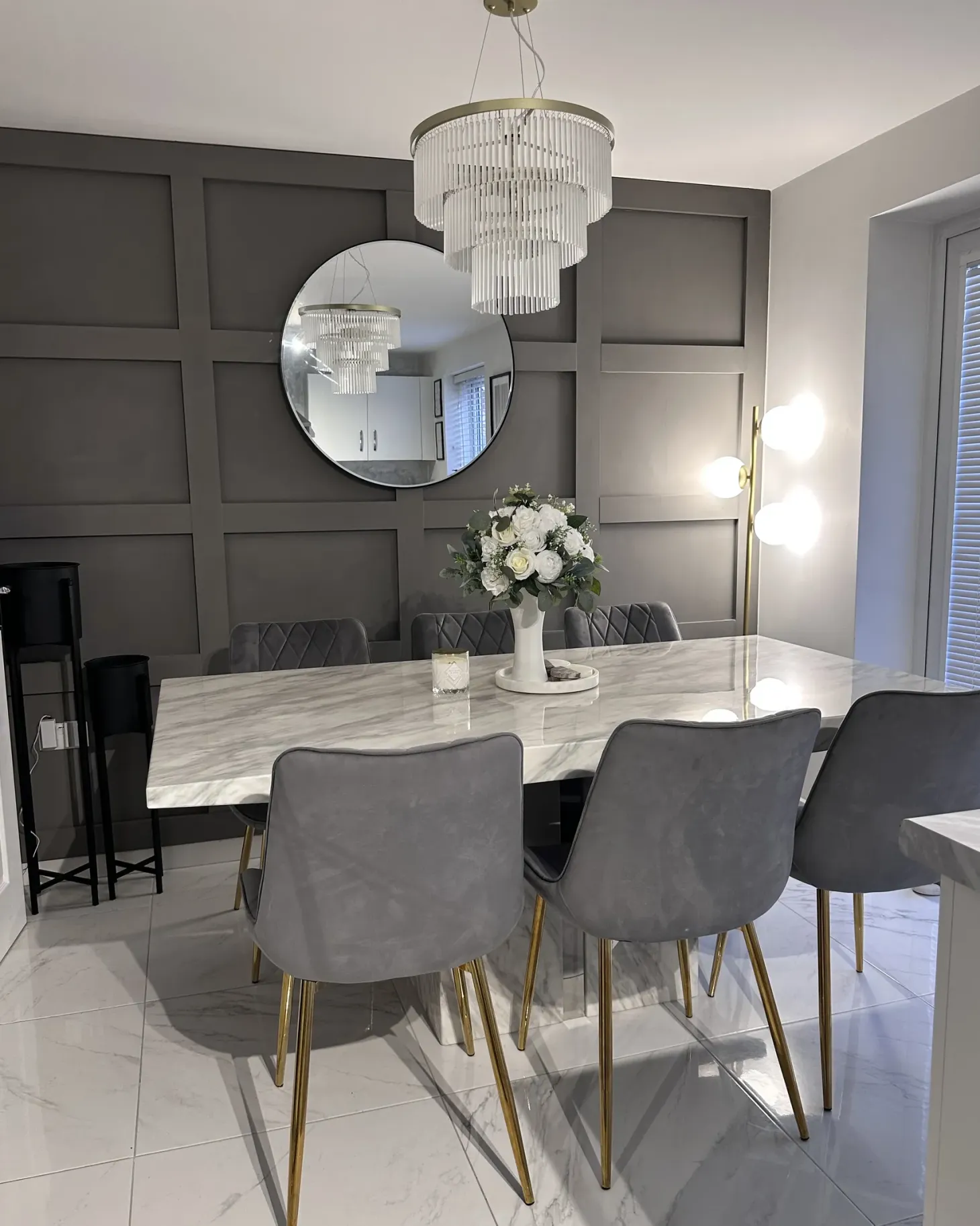 Lampa podłogowa WADI Metal Złoty