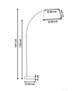 Lampa podłogowa YABUS Metal Czarny