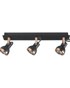Lampa spot 3-punktowa BARO Regulowana Metal Czarny