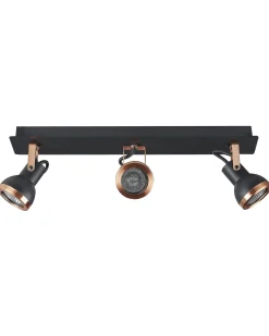 Lampa spot 3-punktowa BARO Regulowana Metal Czarny