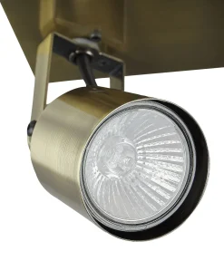 Lampa spot 4-punktowa BONTE Regulowana Metal Mosiężny