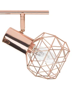 Lampa spot 4-punktowa CHENAB Miedziany Metal Regulowana