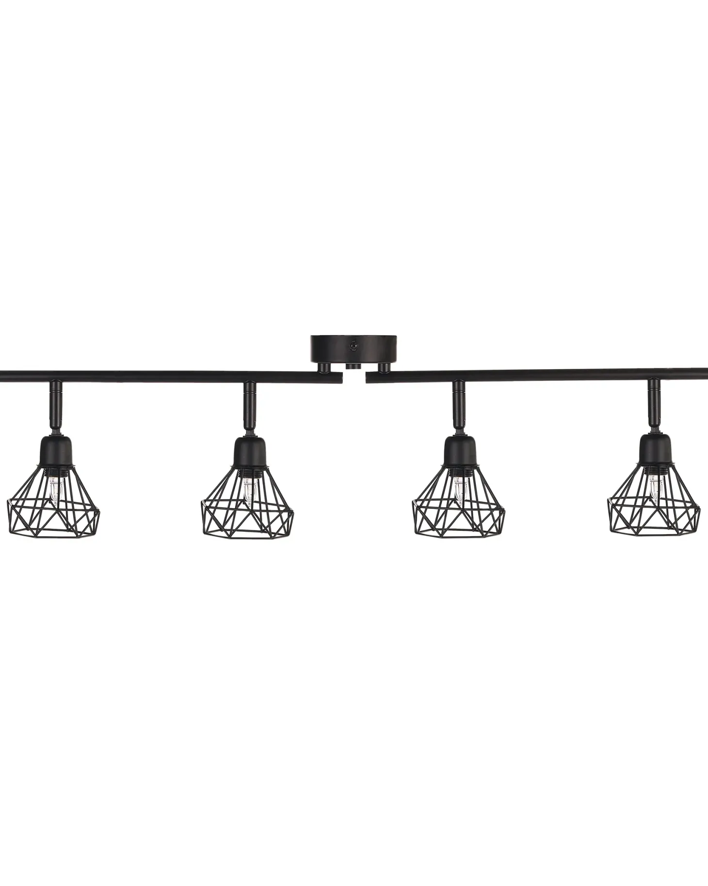 Lampa spot 4-punktowa ERMA Czarny Metal Regulowana