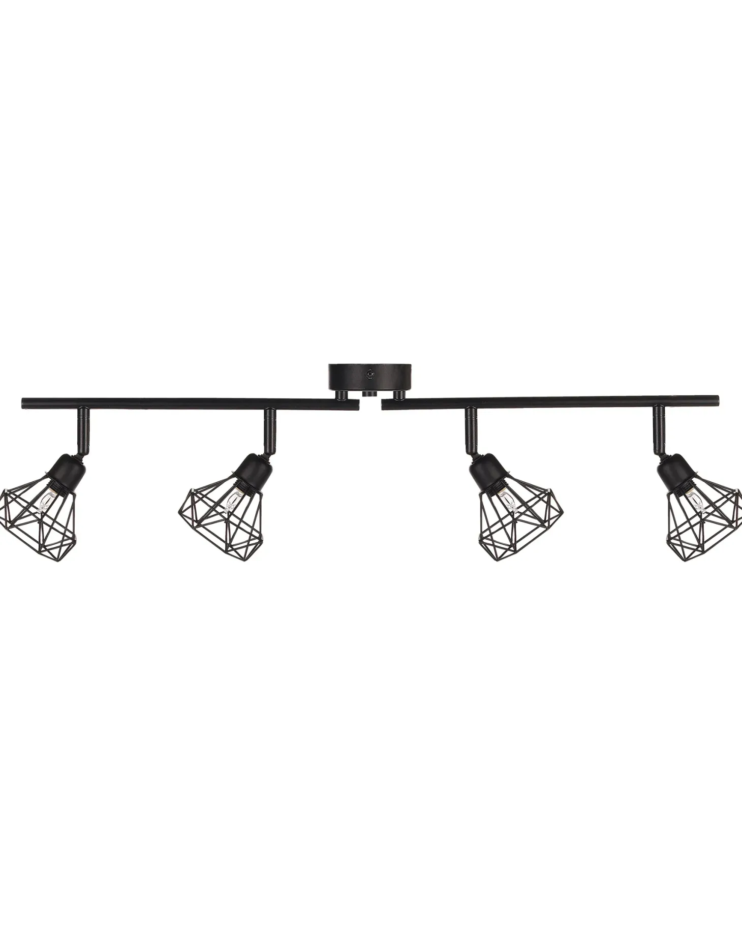 Lampa spot 4-punktowa ERMA Czarny Metal Regulowana