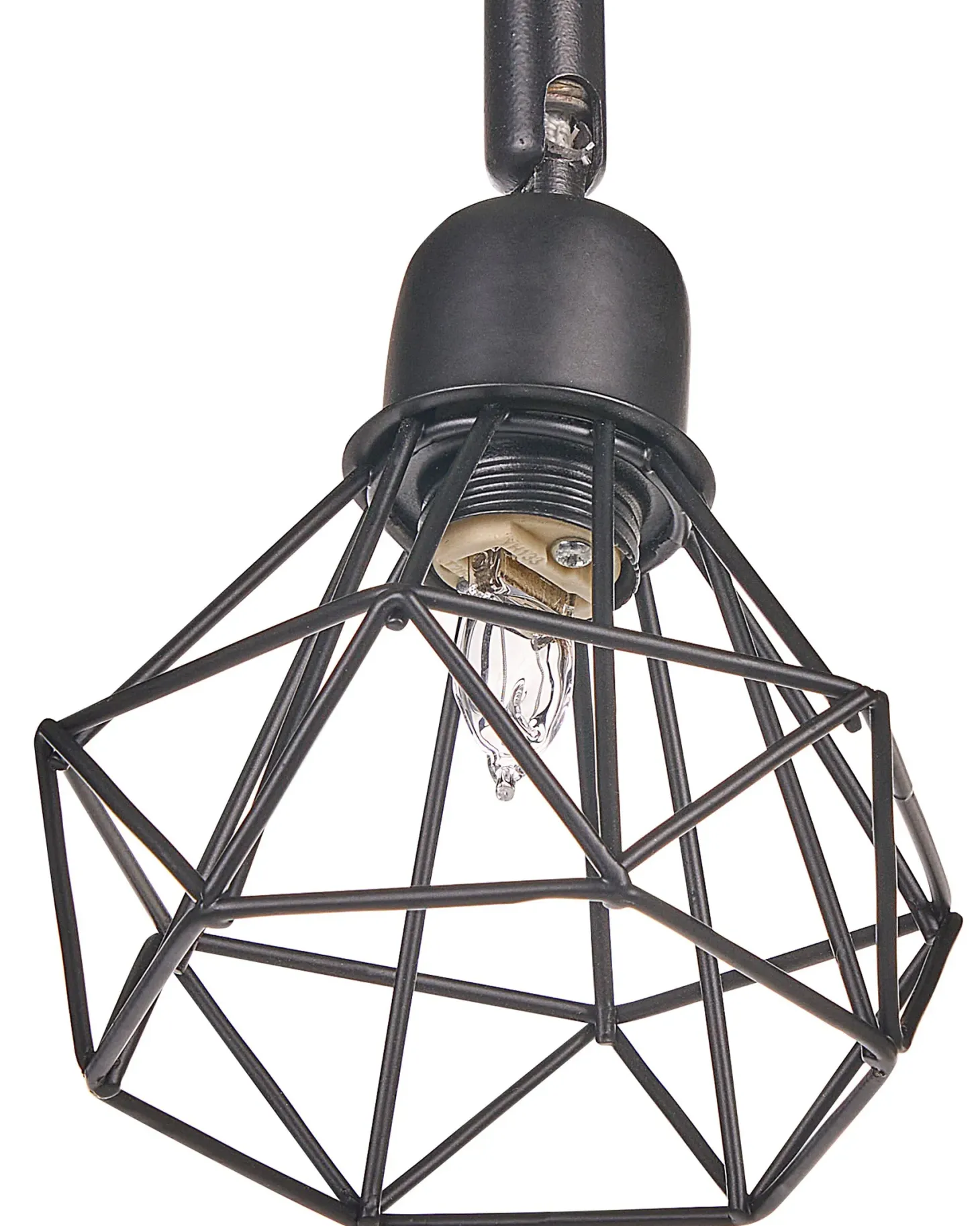Lampa spot 4-punktowa ERMA Czarny Metal Regulowana