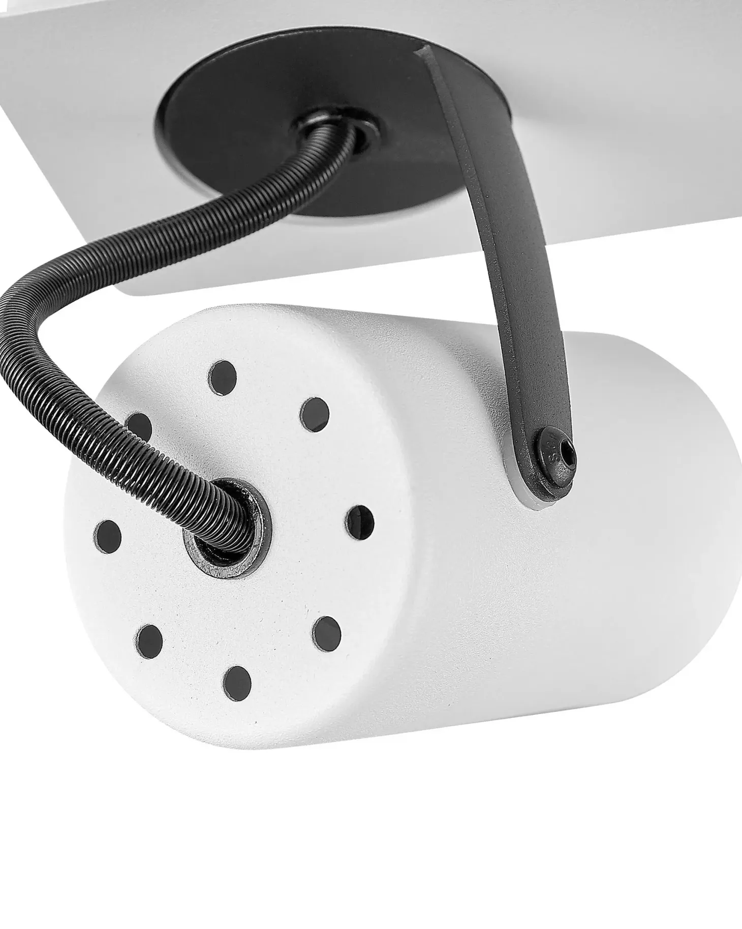 Lampa spot 3-punktowa KLIP Biały Metal Regulowana