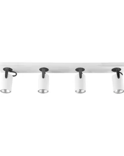 Lampa spot 4-punktowa KLIP Biały Metal Regulowana