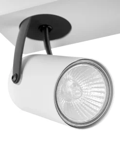 Lampa spot 4-punktowa KLIP Biały Metal Regulowana