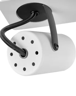 Lampa spot 4-punktowa KLIP Biały Metal Regulowana