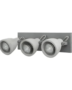 Lampa spot 3-punktowa MISTAGO Szary Beton Regulowana