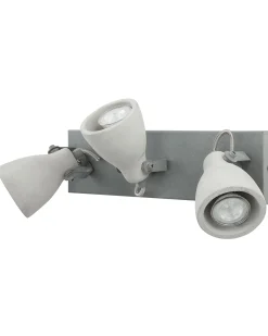 Lampa spot 3-punktowa MISTAGO Szary Beton Regulowana