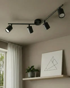 Lampa spot 4-punktowa NYANDO Metal Czarny