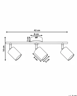 Lampa spot 3-punktowa NYANDO Metal Biały