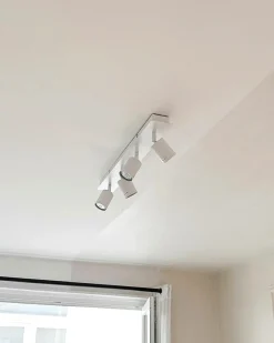 Lampa spot 4-punktowa TIGRIS Biały Metal Regulowana