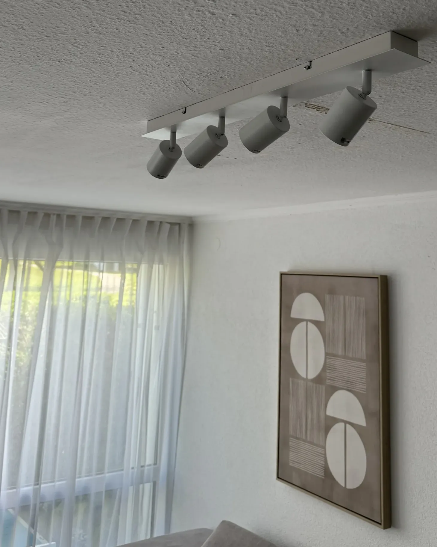 Lampa spot 4-punktowa TIGRIS Biały Metal Regulowana
