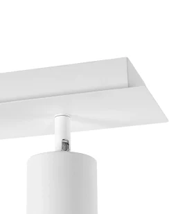 Lampa spot 4-punktowa TIGRIS Biały Metal Regulowana