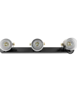 Lampa spot 3-punktowa TYRIA Czarny Metal Regulowana