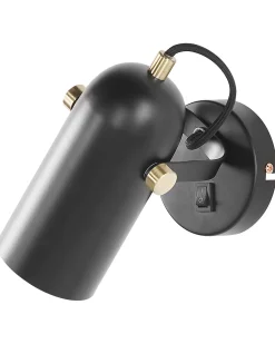 Lampa spot TYRIA Czarny Metal Regulowana