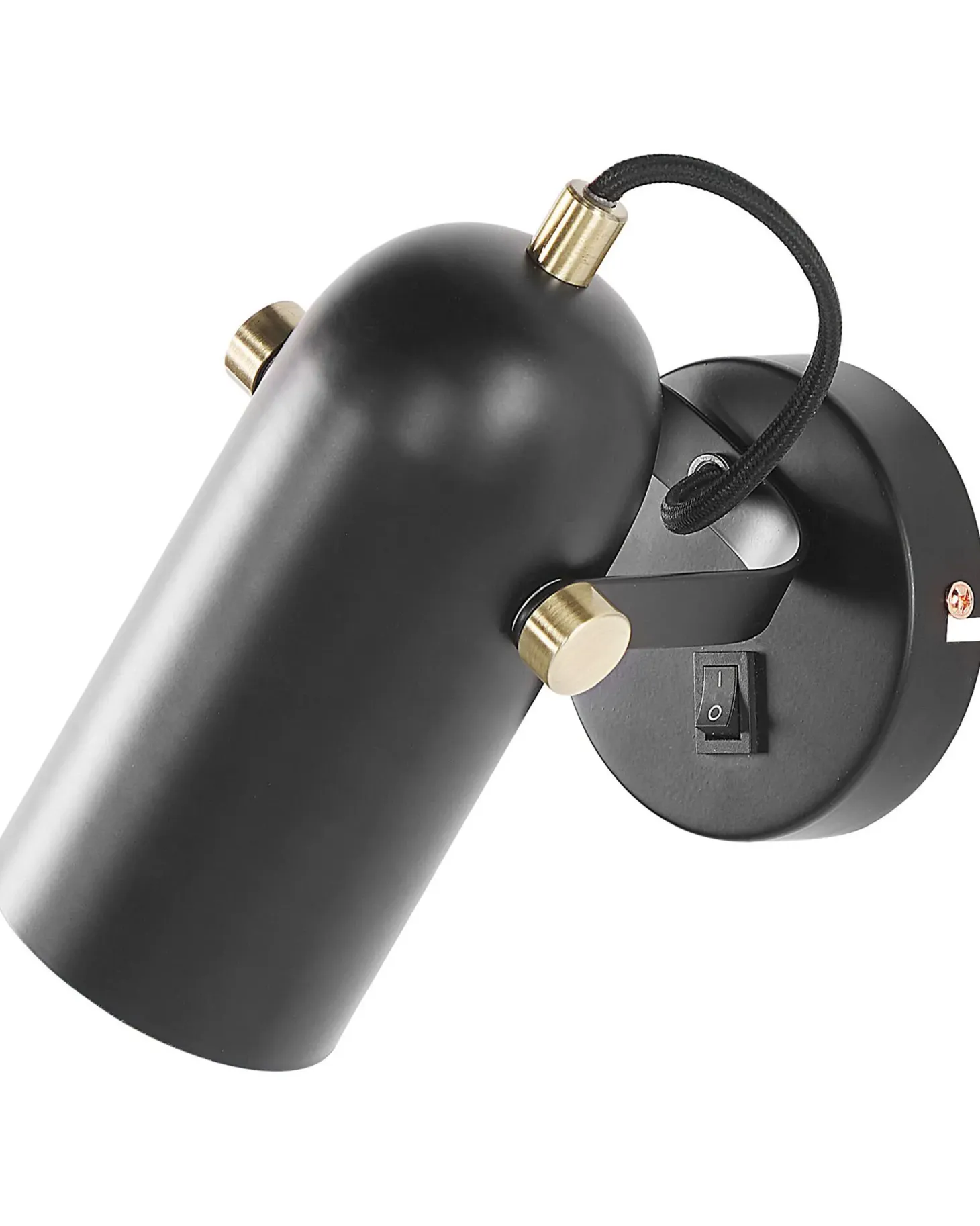 Lampa spot TYRIA Czarny Metal Regulowana