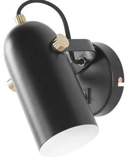 Lampa spot TYRIA Czarny Metal Regulowana