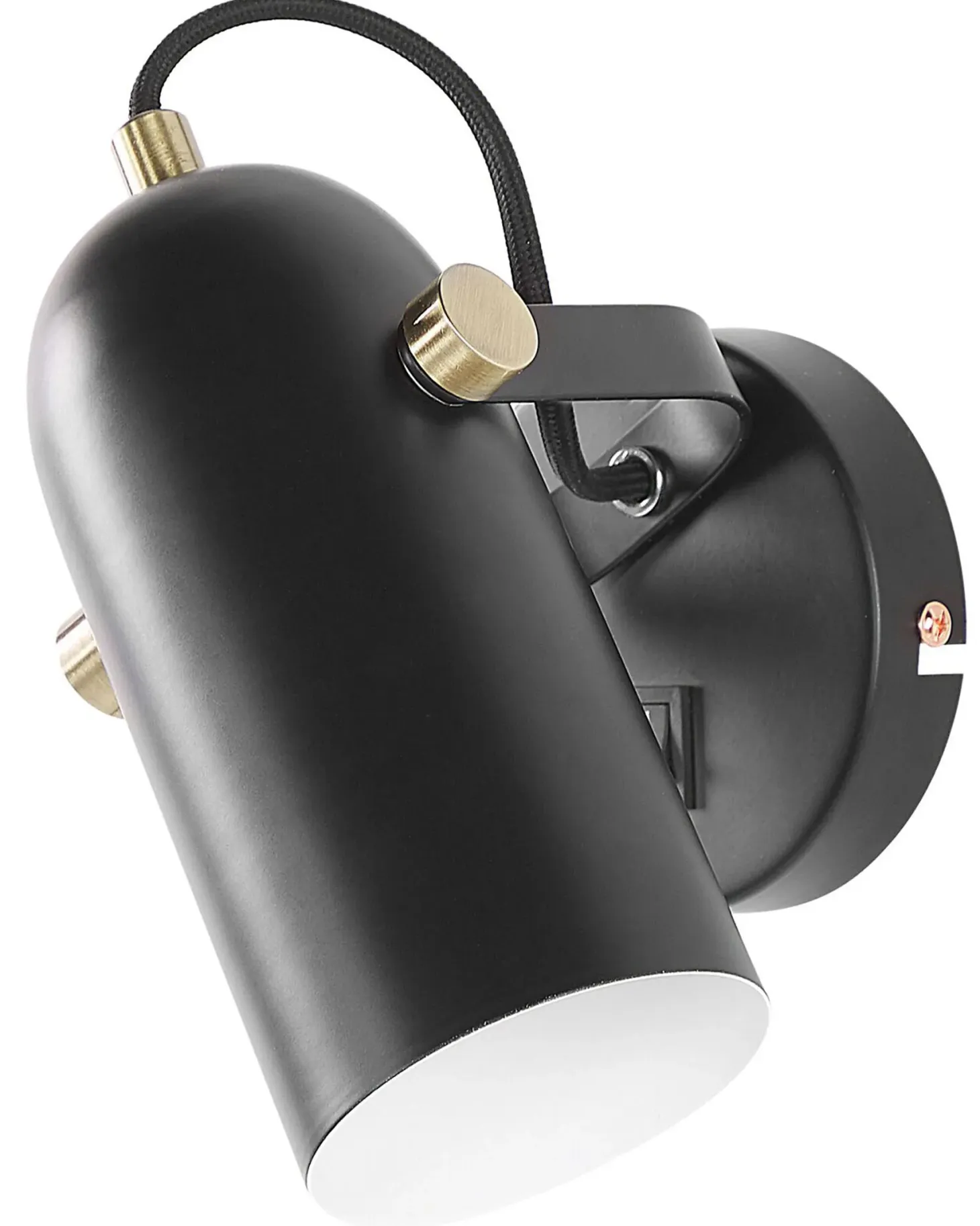 Lampa spot TYRIA Czarny Metal Regulowana