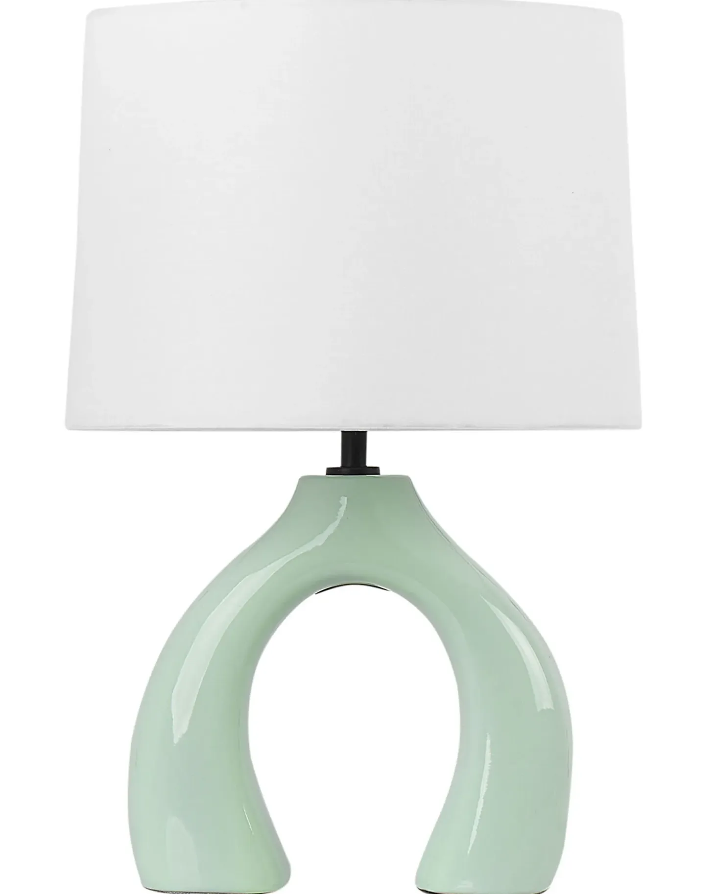 Lampa stołowa ABBIE Ceramika Jasnozielony