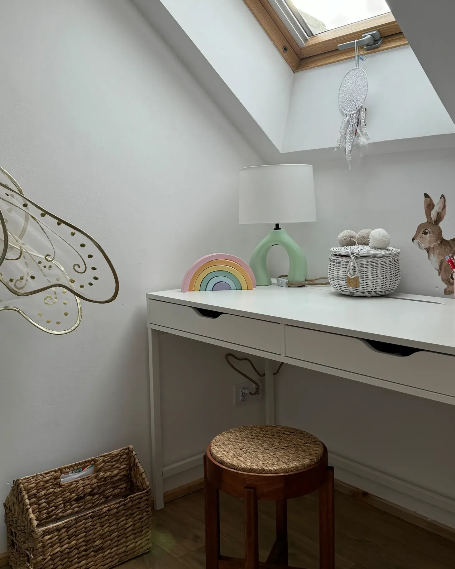 Lampa stołowa ABBIE Ceramika Jasnozielony