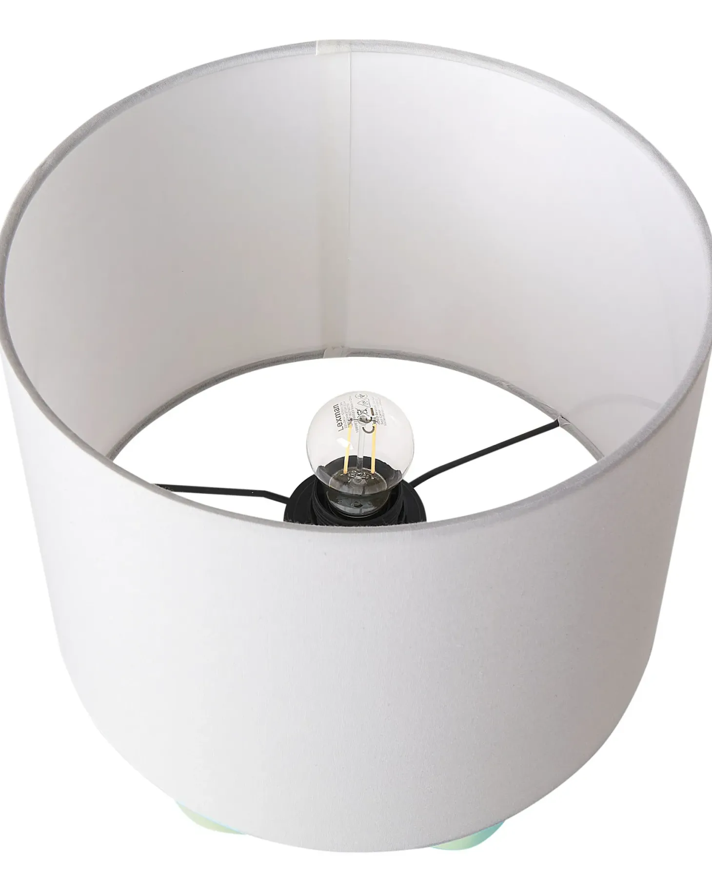 Lampa stołowa ABBIE Ceramika Jasnozielony