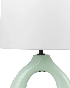 Lampa stołowa ABBIE Ceramika Jasnozielony