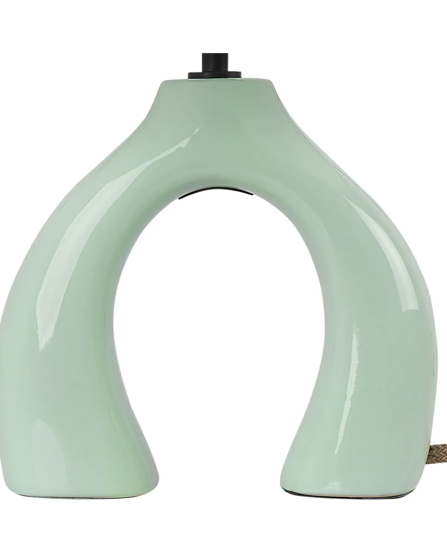 Lampa stołowa ABBIE Ceramika Jasnozielony
